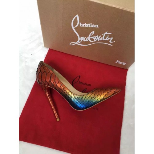 CHRISTIAN LOUBOUTIN So Kate python rainbow